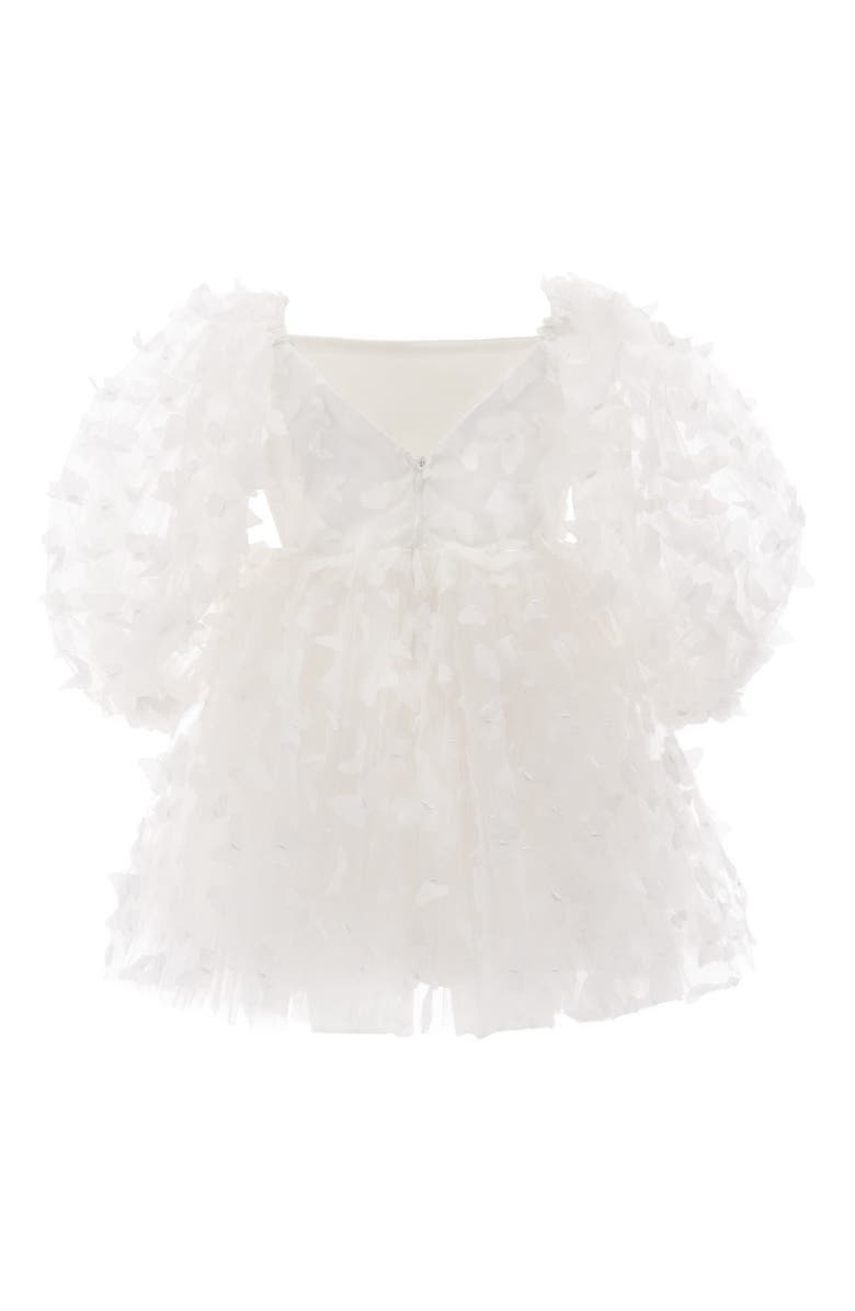 Tulleen Bell Mariposa Dress, Alternate, color, White
