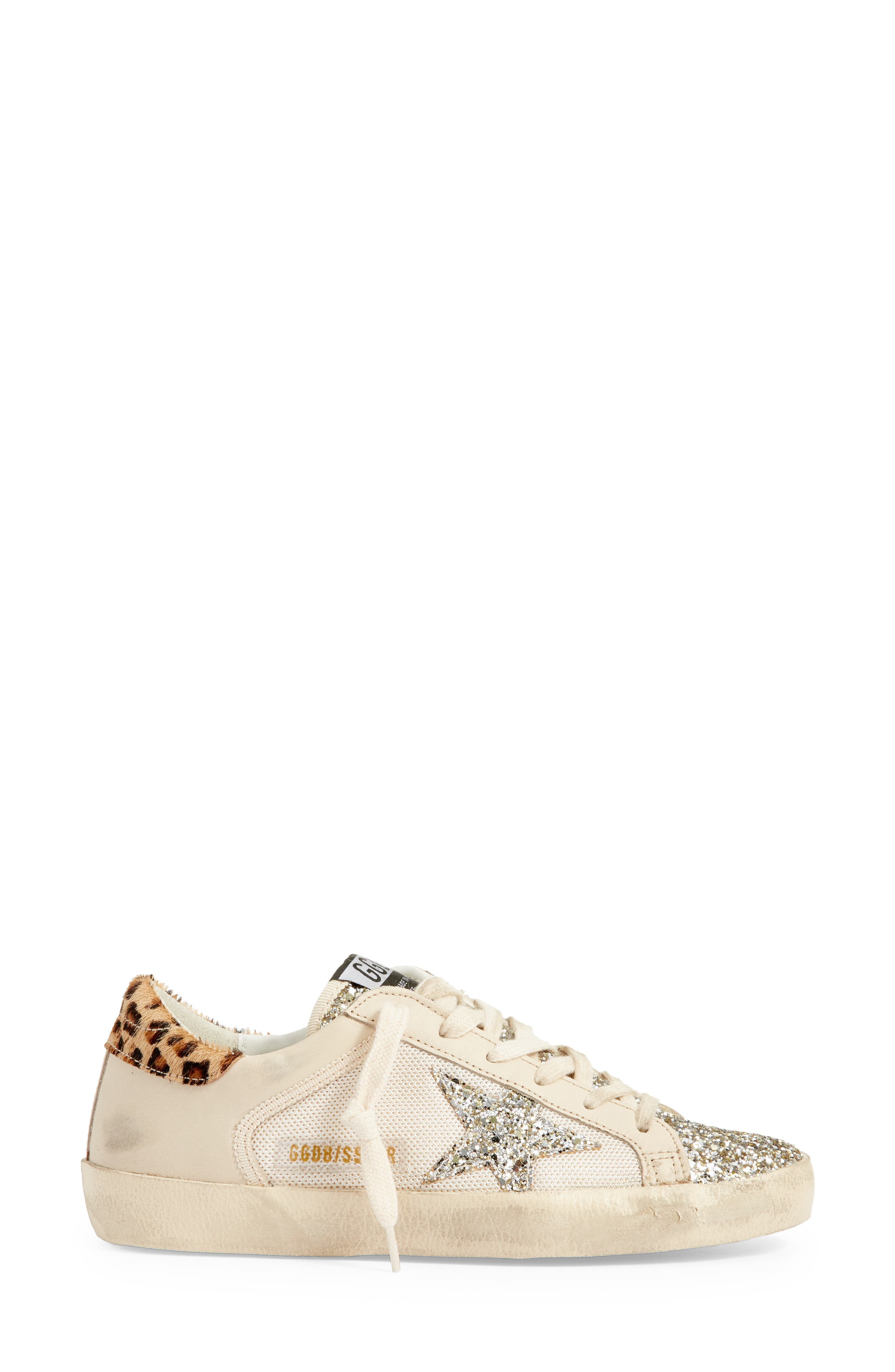 Golden Goose Super-Star Glitter Sneaker, Alternate, color, 