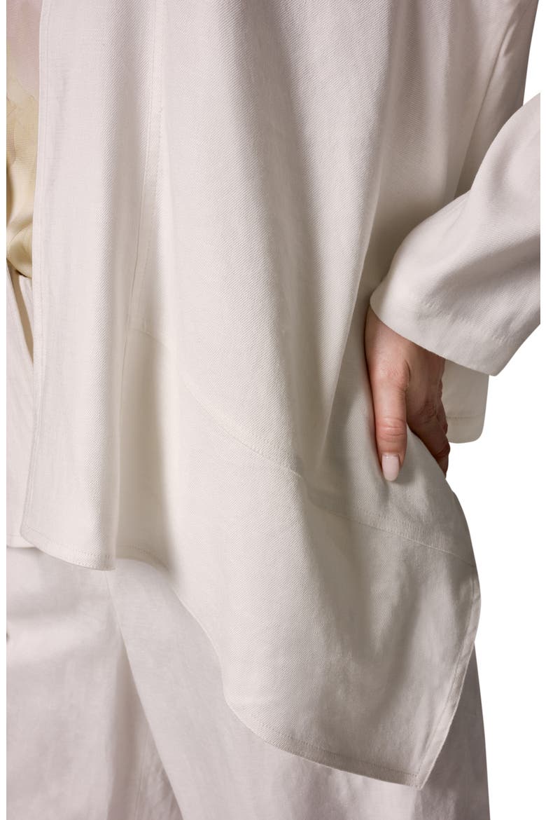 Drape Front Jacket, Alternate, color, CREAM