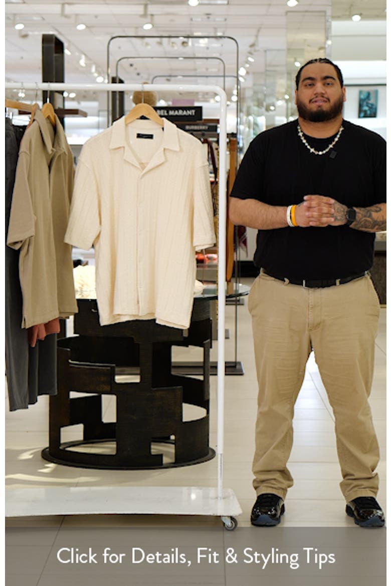 Trace Textured Cotton Camp Shirt video