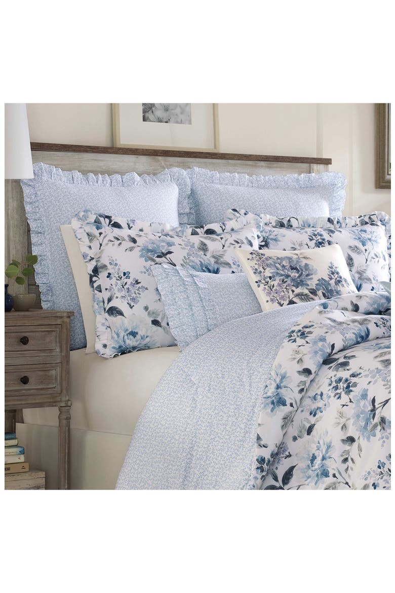 Chloe Set of 2 Euro Shams, Alternate, color, COTTAGE BLUE