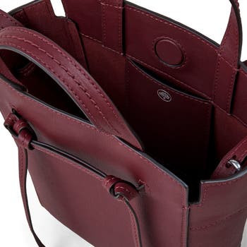 【MULBERRY】CLOVELLY MINI TOTE BAG Mulberry | Clovelly Mini Tote | Black Cherry Refined Flat Calf