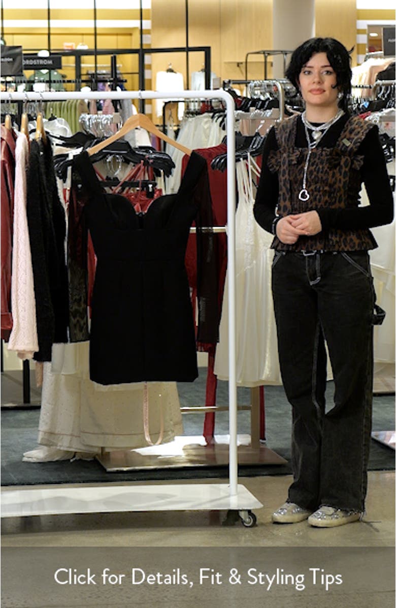 Angelie Structured Long Sleeve Minidress, sales video thumbnail