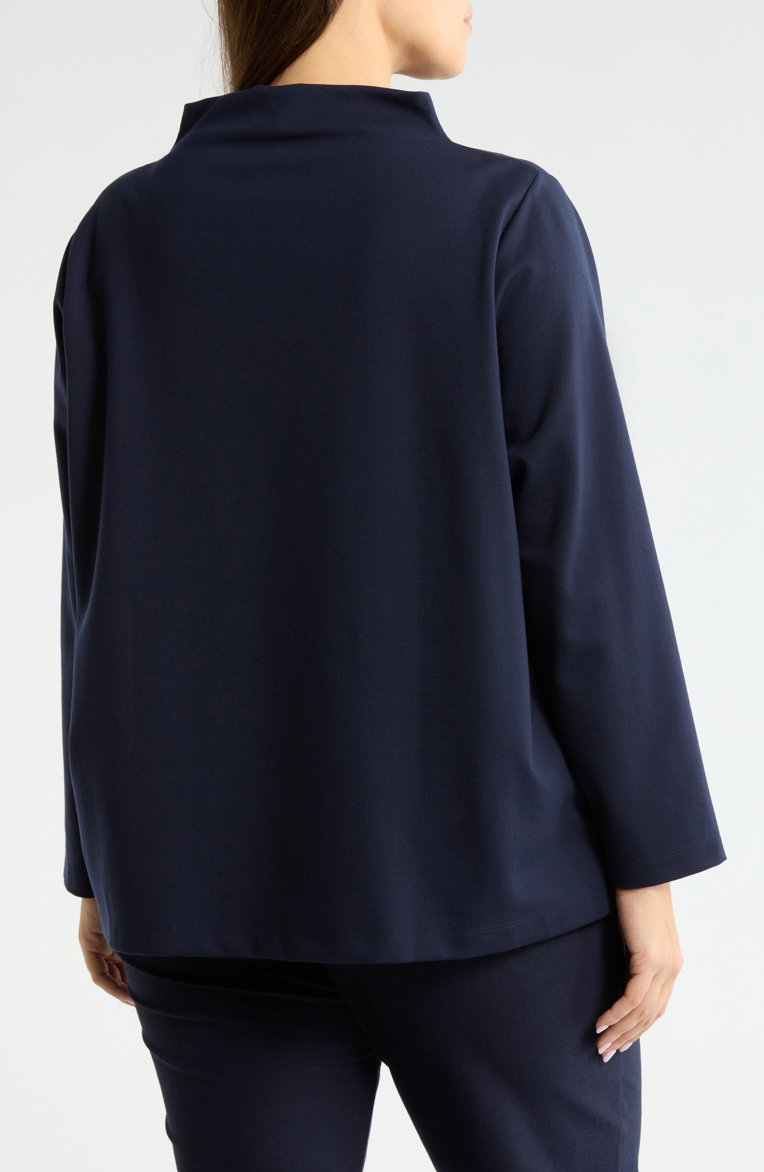 Funnel Neck Knit Top - image 2