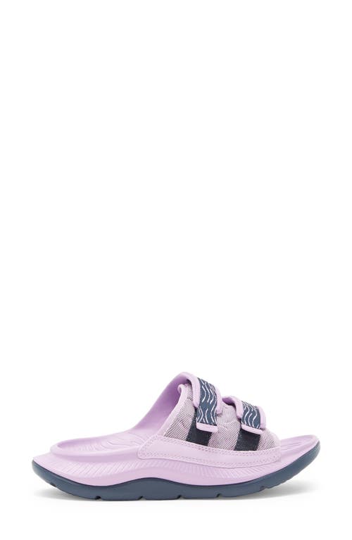 Hoka Gender Inclusive Ora Luxe Slide Sandal In Violet Bloom/outerspace