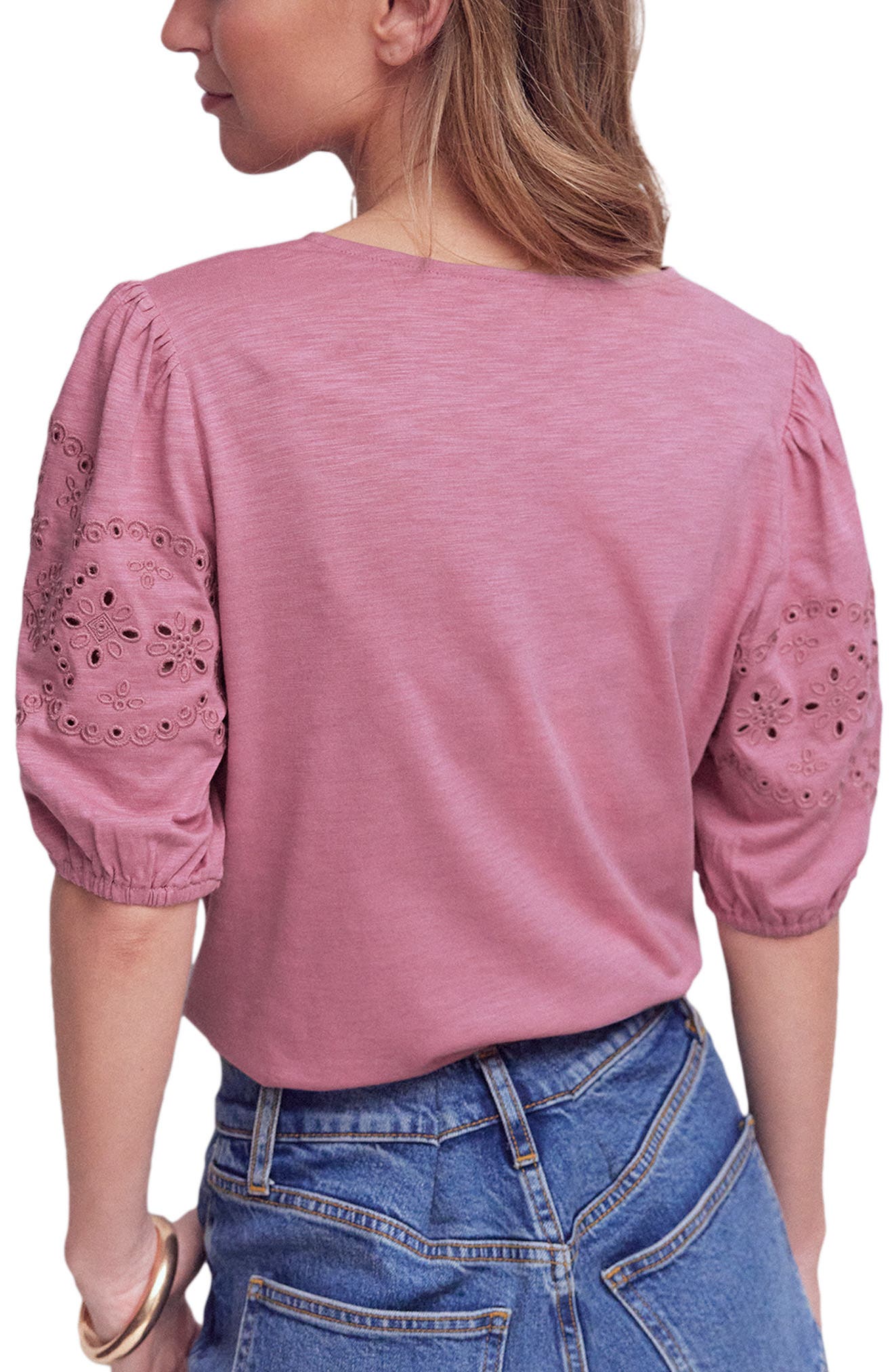 Ada Eyelet Embroidery Knit Top - image 2