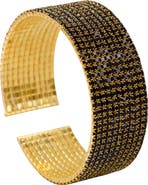 SAACHI Crystal Mesh Cuff Bracelet