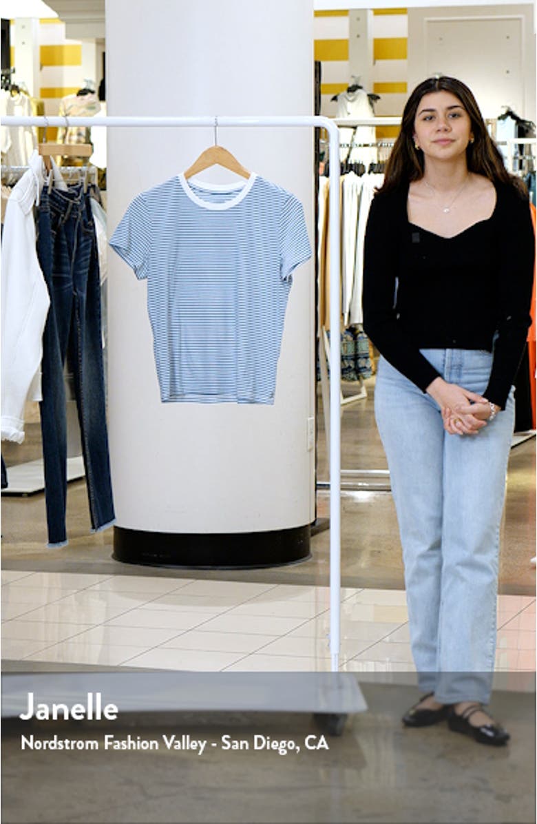 Stripe Fitted T-Shirt, sales video thumbnail