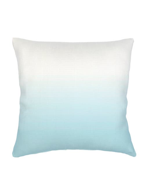 Anaya Ombre Linen Euro Pillow 26x26 With Down Insert In Aqua