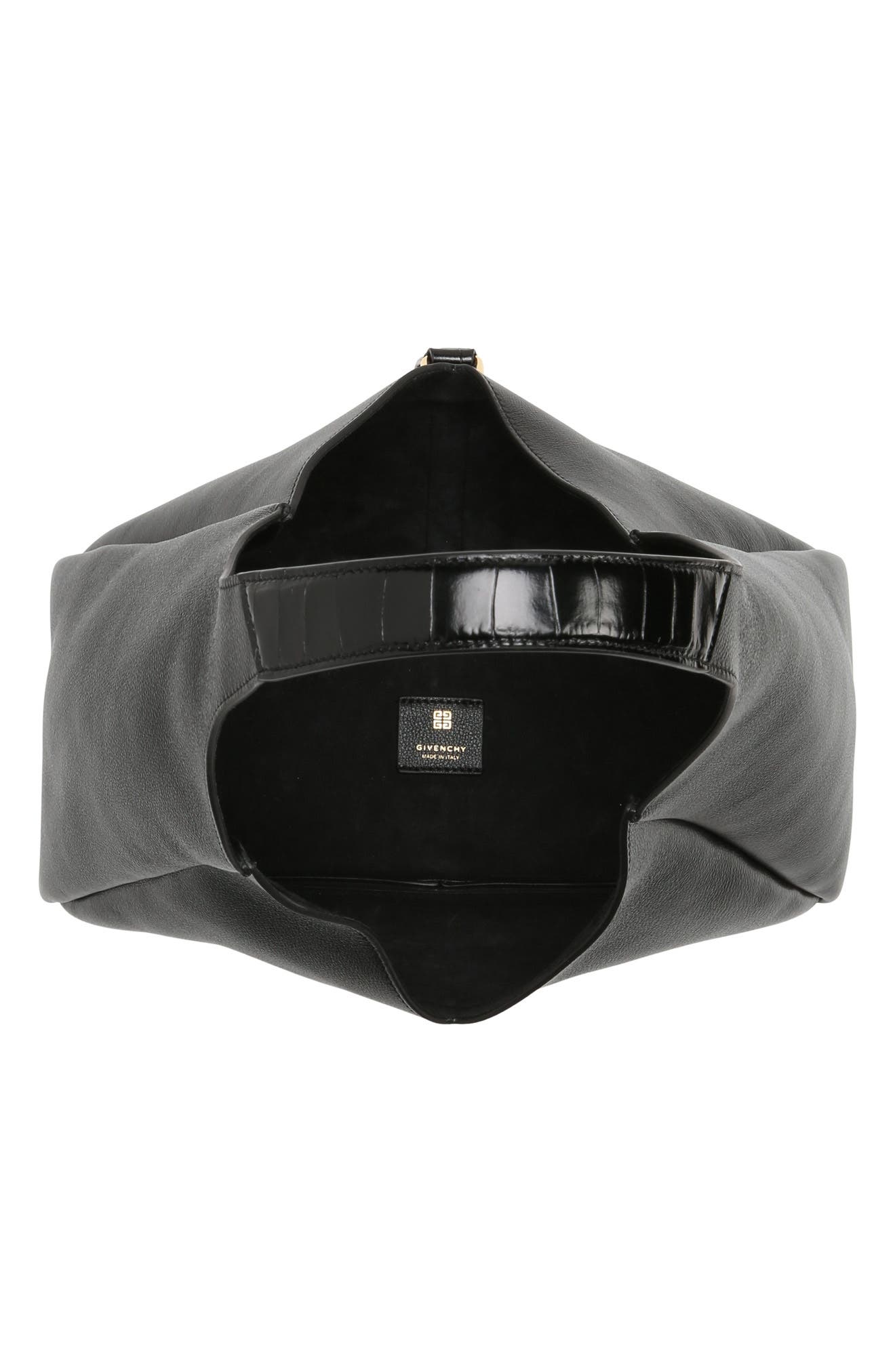 Givenchy Medium G-Lock Leather Hobo Bag, Alternate, color, 