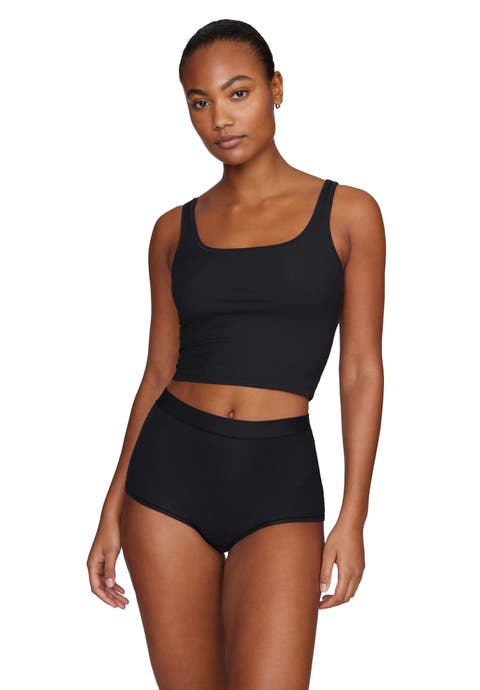 The Square Neck Tank (Modal Silk Rib)