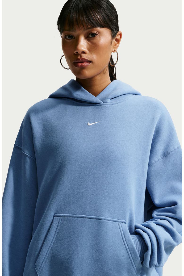 Oversized Pullover Hoodie, Alternate, color, WORK BLUE/ SAIL