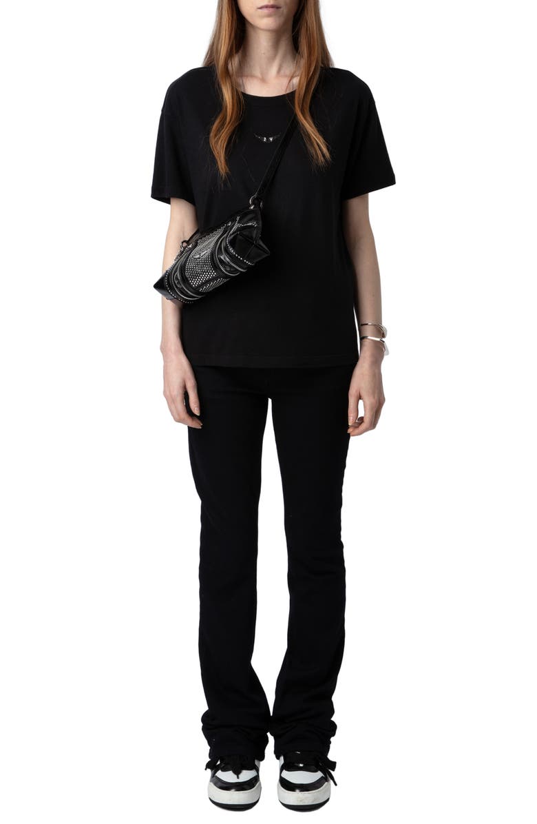 Zadig & Voltaire Marta Diamante Wings T-Shirt, Alternate, color,