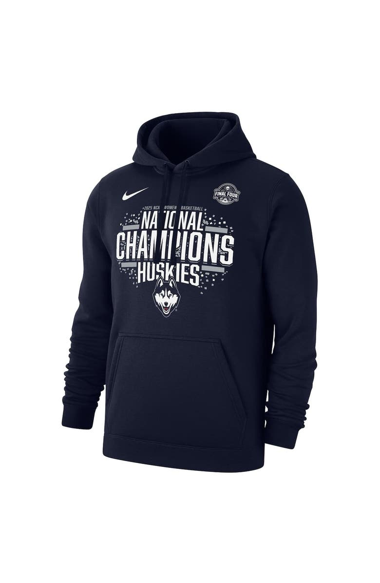 Nike Men's Nike Navy UConn Huskies 2025 NCAA Women's Basketball National Champions Locker Room Pullover Hoodie, Alternate, color, 