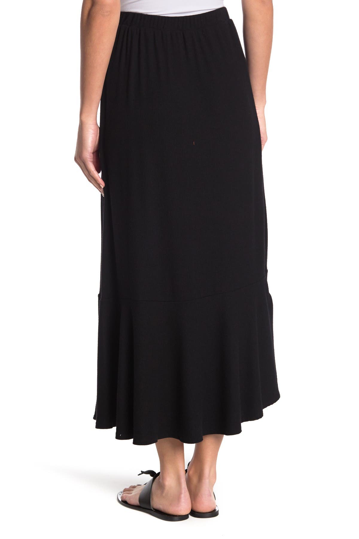 Faux Wrap Midi Skirt - image 2
