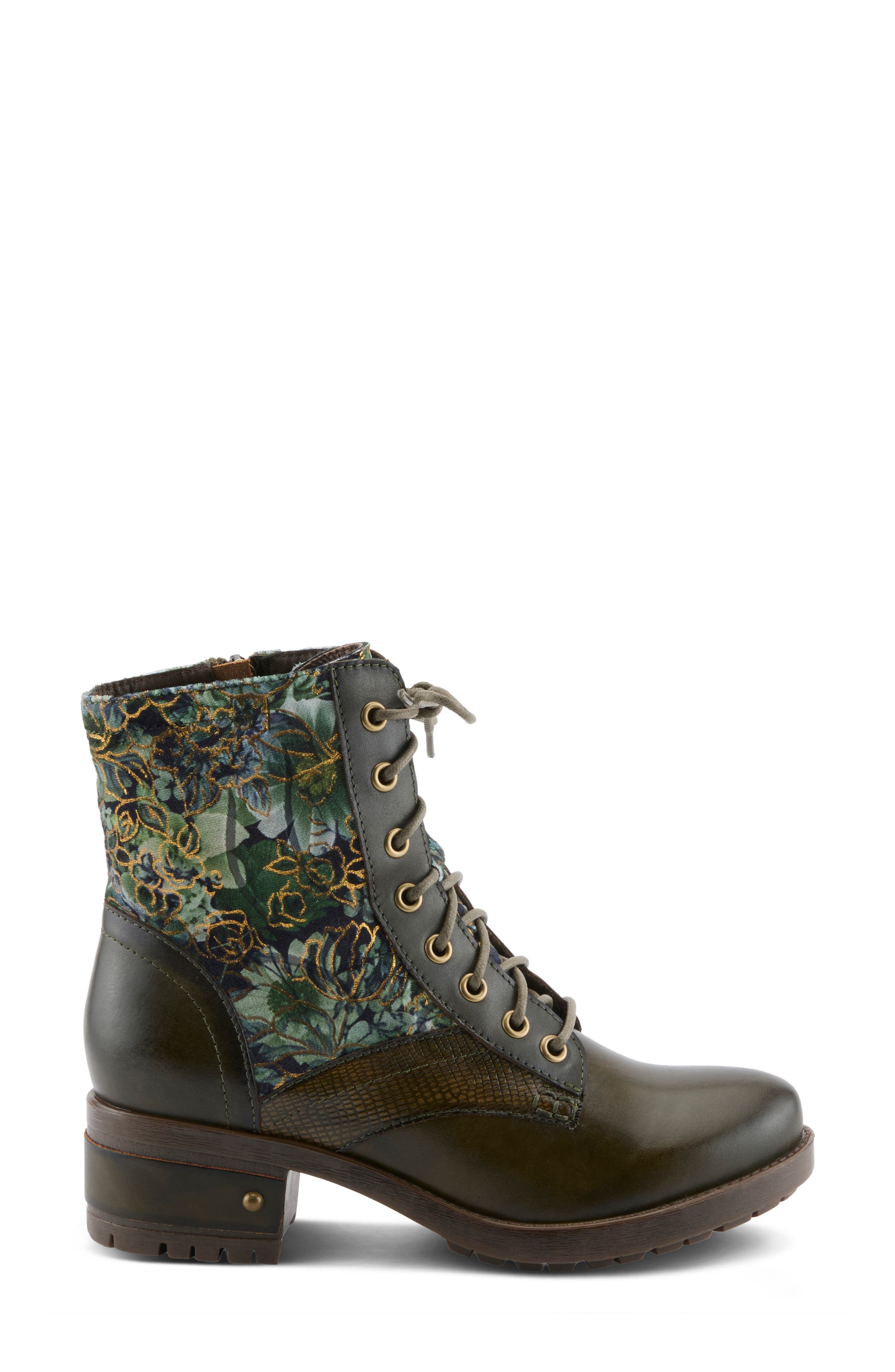 Marty-Flow Bootie, Alternate, color, OLIVE MULTI