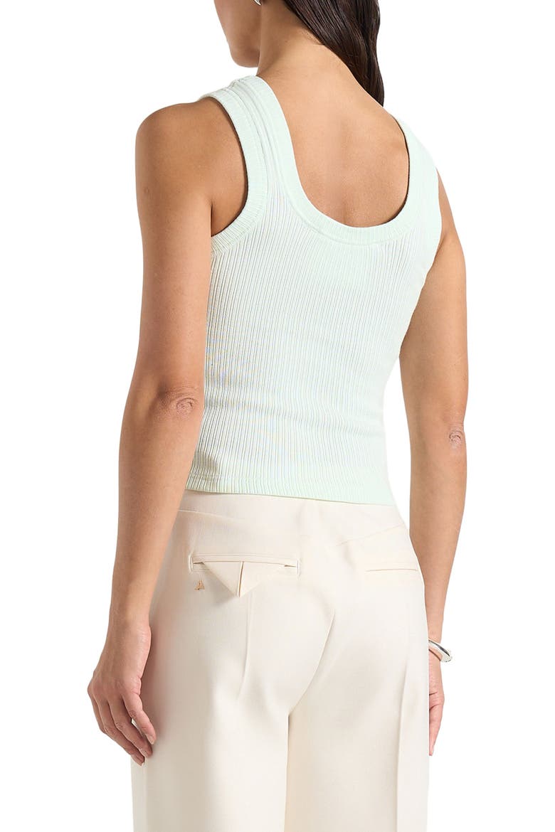 Liane Scoop Neck Ribbed Vest, Alternate, color, Mint Green