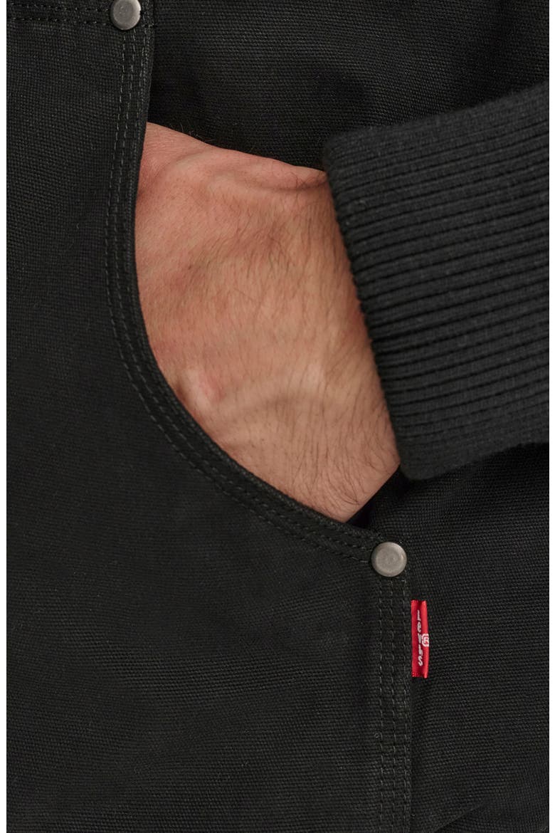Lightweight Workwear Hooded Jacket, Alternate, color, BLACK