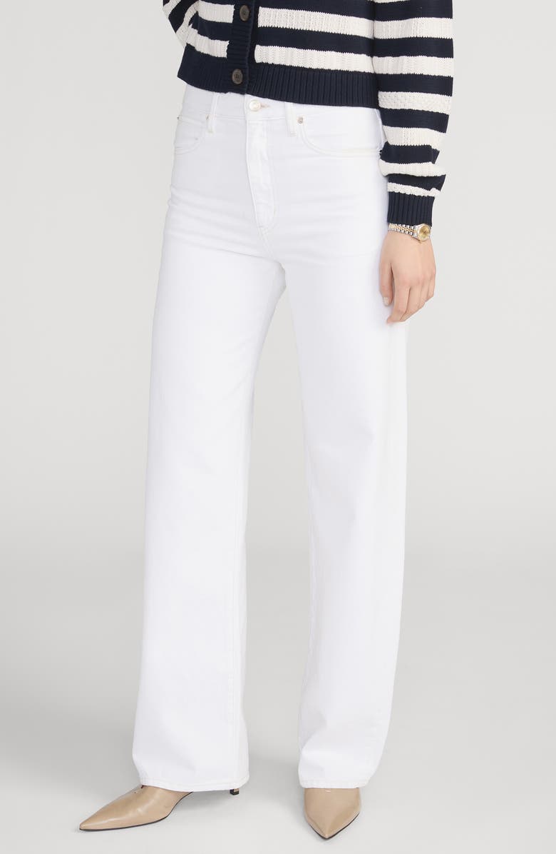 FRAME Bowed Straight Leg Jeans, Alternate, color, Au Natural Clean