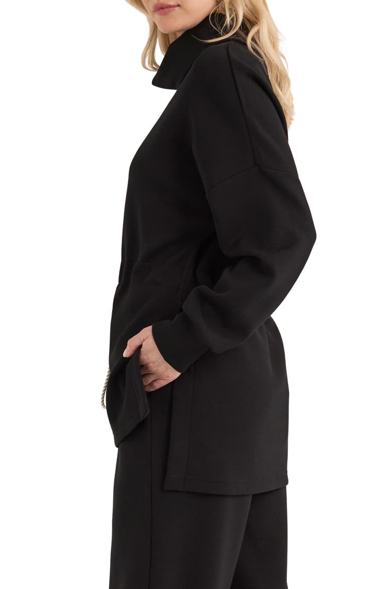 Freya Funnel Neck Sweatshirt, Alternate, color, BLACK