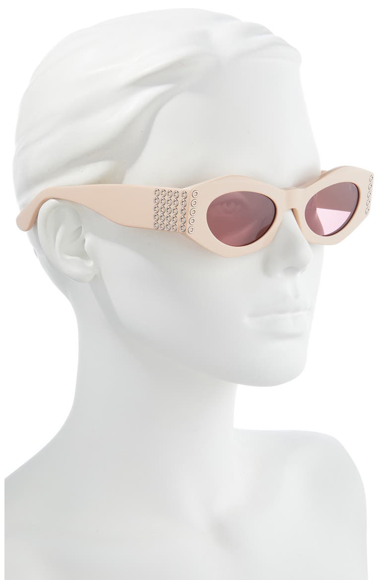 50mm Butterfly Sunglasses, Alternate, color, PINK