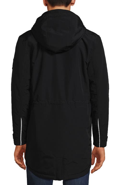 Lands' End Waterproof Squall Parka In Black