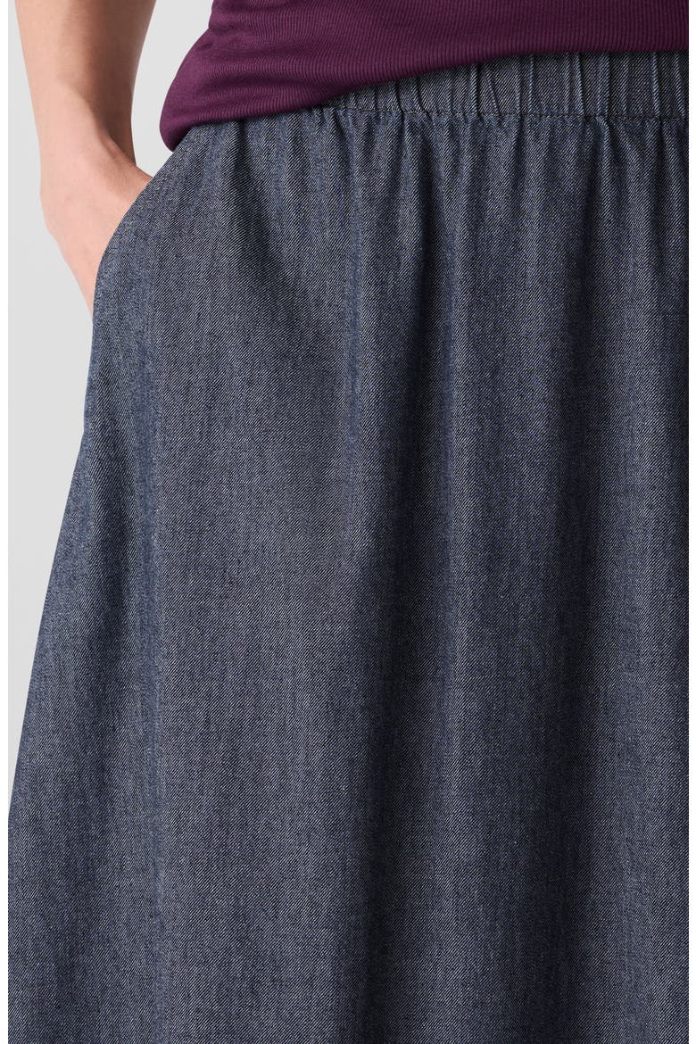 Organic Cotton Denim Skirt, Alternate, color, DENIM