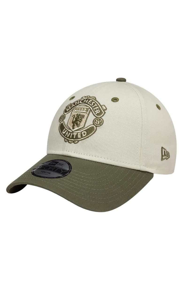 New Era Youth New Era  Tan Manchester United Contrast 9FORTY Adjustable Hat, Main, color, 