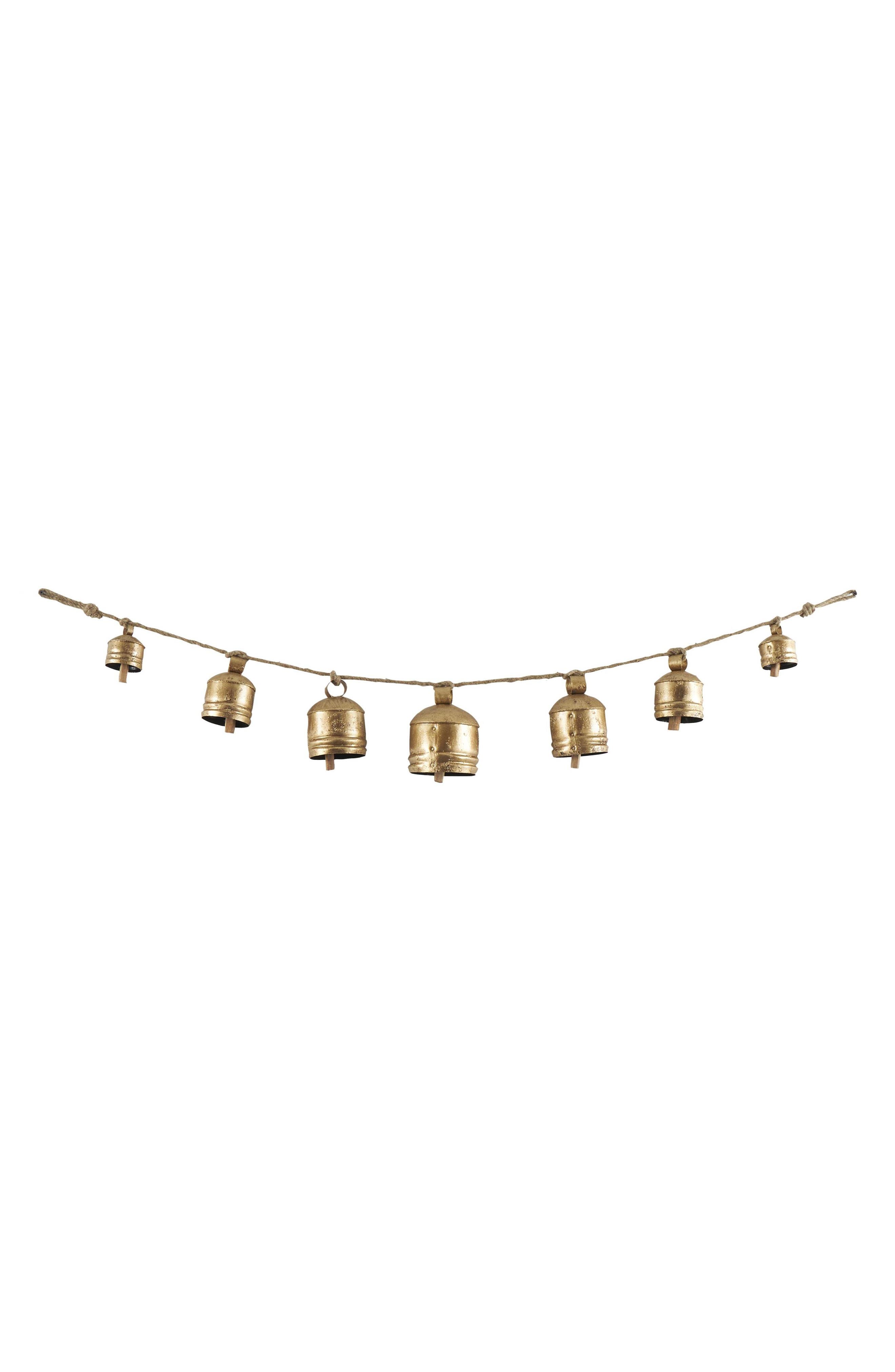 WILLOW ROW Bohemian Metal Cow Bell Garland