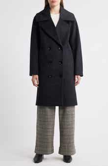 Bernardo Double Breasted Knit Coat