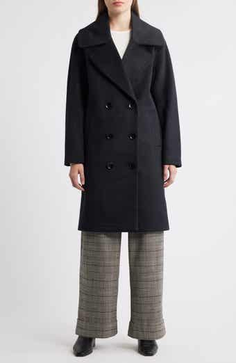 Bernardo Double Breasted Knit Coat