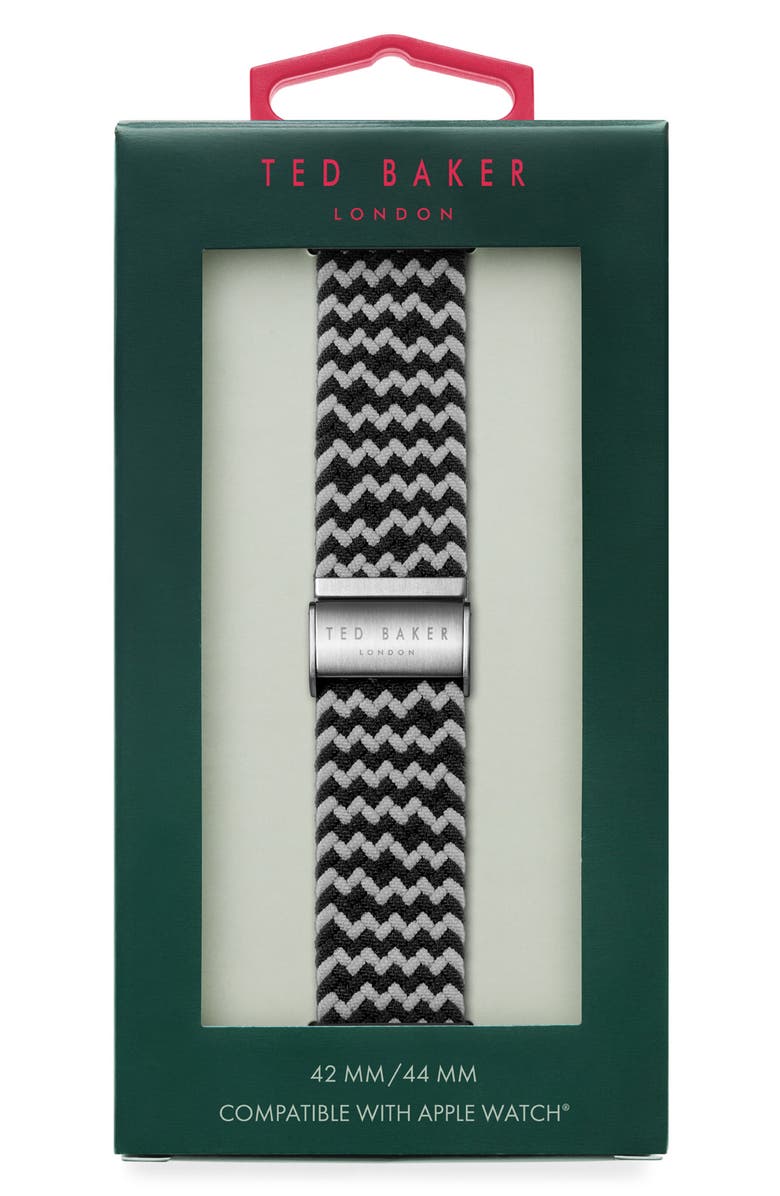 Ted Baker London Braided Elastic 22mm Apple Watch<sup>®</sup> Watchband, Alternate, color, 