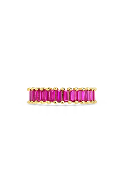 Sterling Forever Caroline Rainbow Cubic Zirconia Eternity Ring