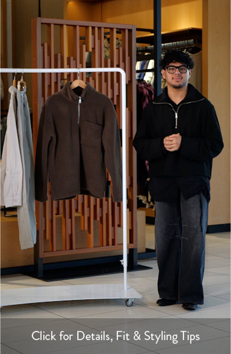 Quarter Zip High Pile Fleece Sweatshirt, sales video thumbnail