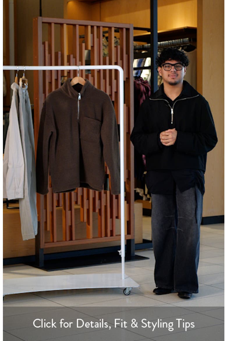 Quarter Zip High Pile Fleece Sweatshirt video