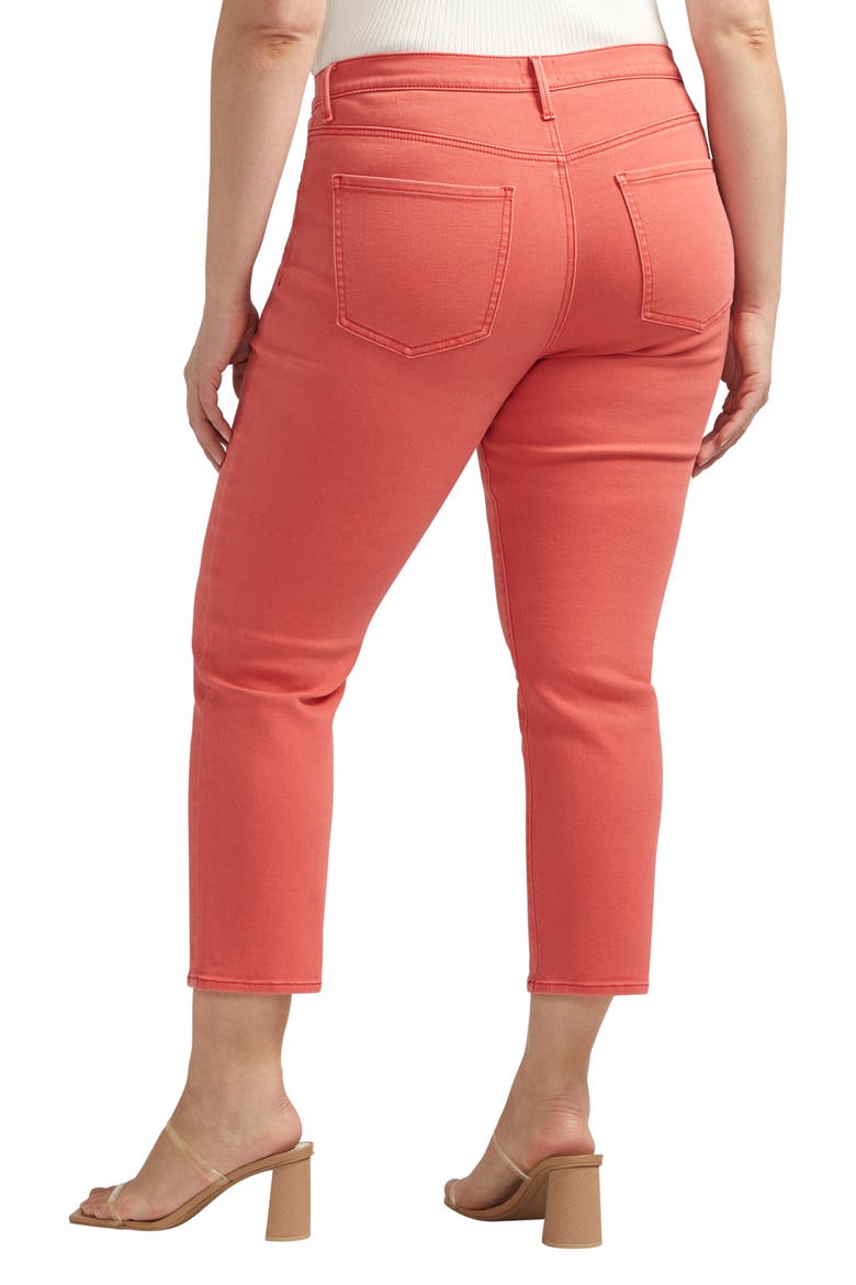 Cassie Crop Straight Leg Jeans, Alternate, color, SALSA
