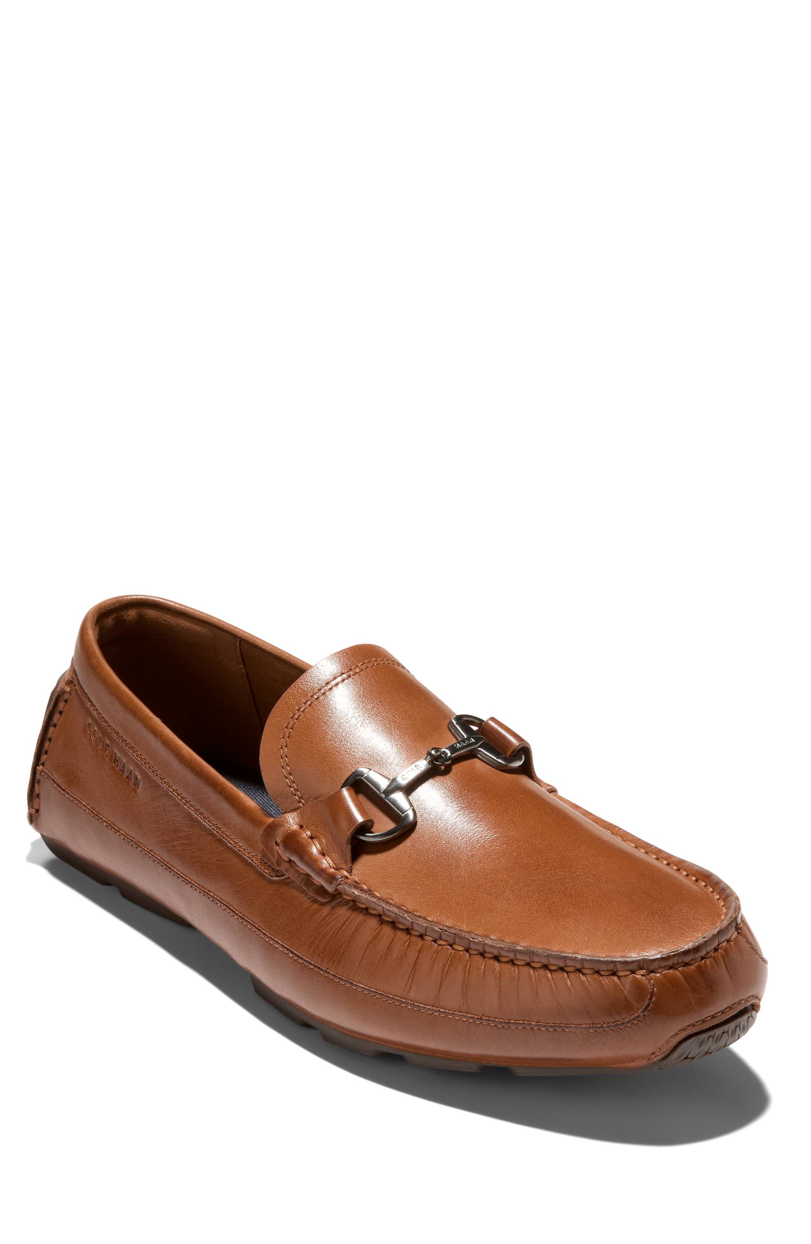 Cole Haan Hutchison Grand Bit Driving Loafer, Main, color, British Tan / Java