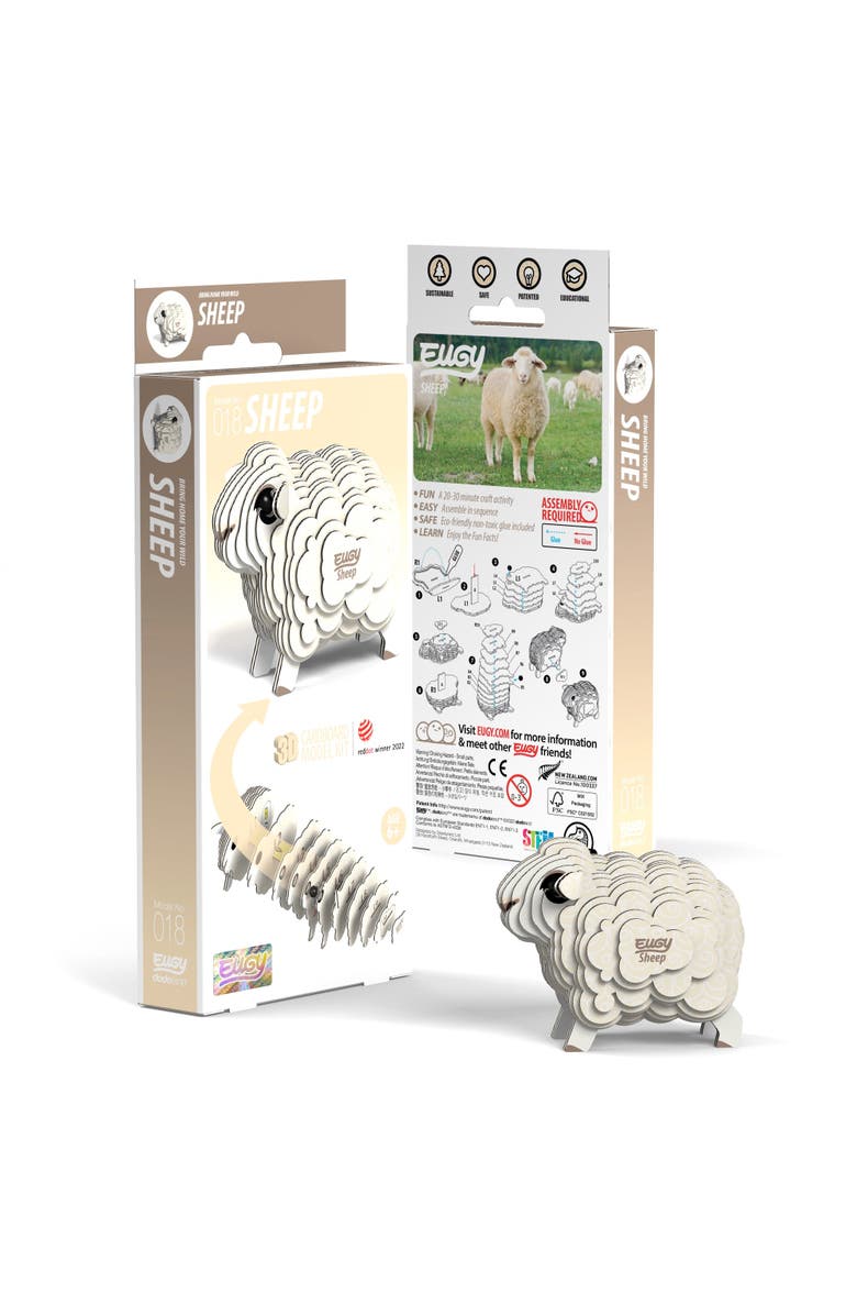 Eugy Puzzles Sheep 3D Puzzle, Main, color, NO COLOR