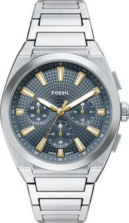 Fossil Everett Chronograph Bracelet Watch, 44mm