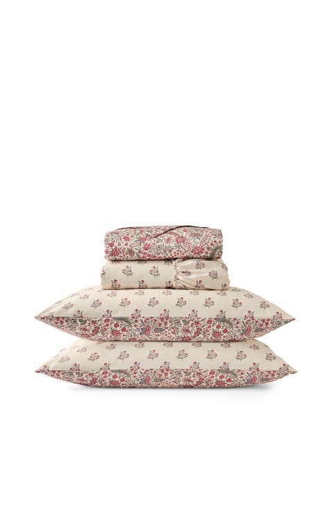 Newstead Luxury Cotton Sateen Reversible Floral Sheet Set Bundles