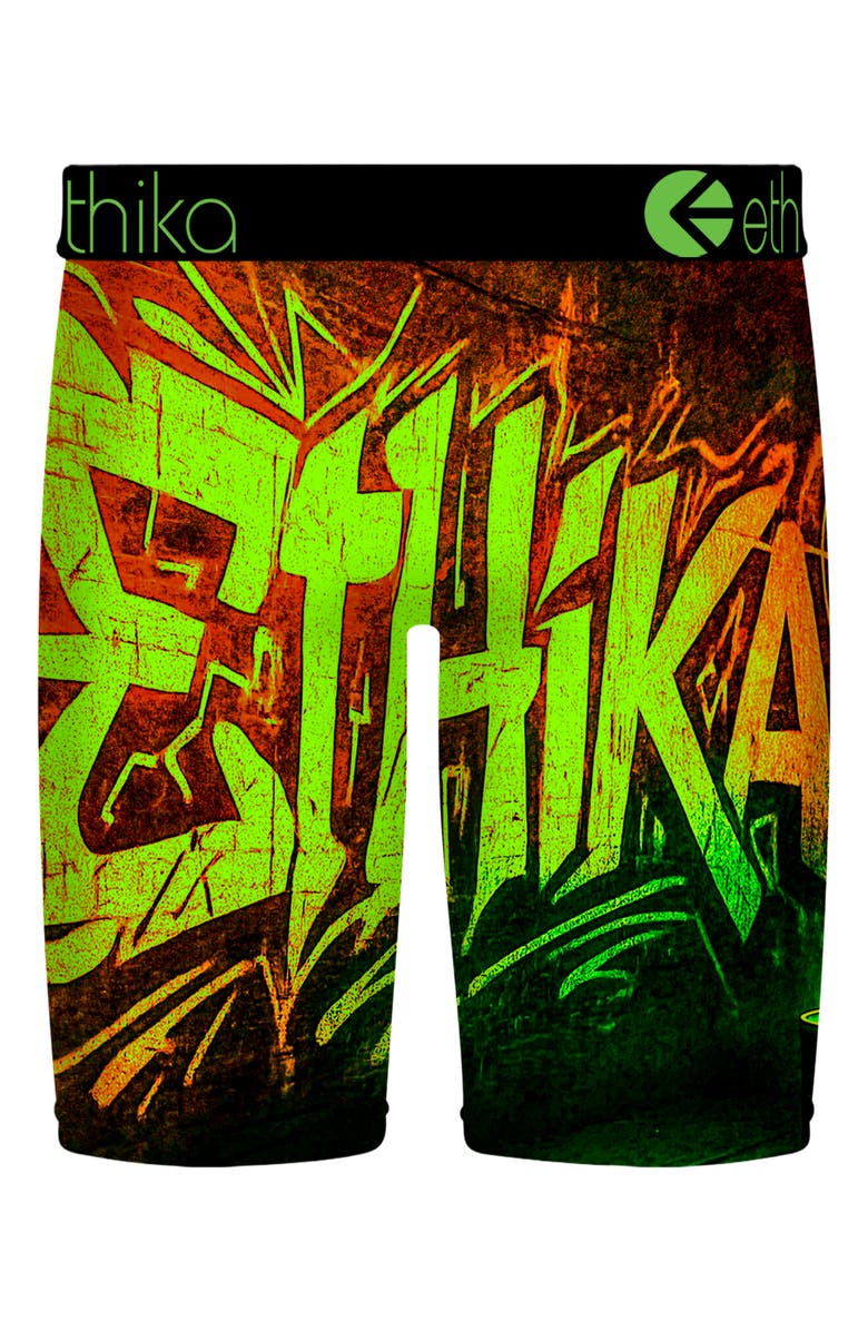 Ethika Kids' The Wall Boxer Briefs, Alternate, color, Green