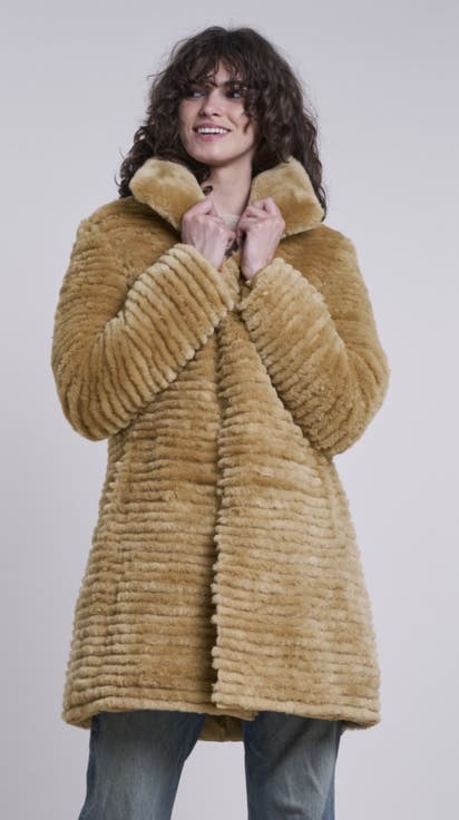 Down and Shearling Coat