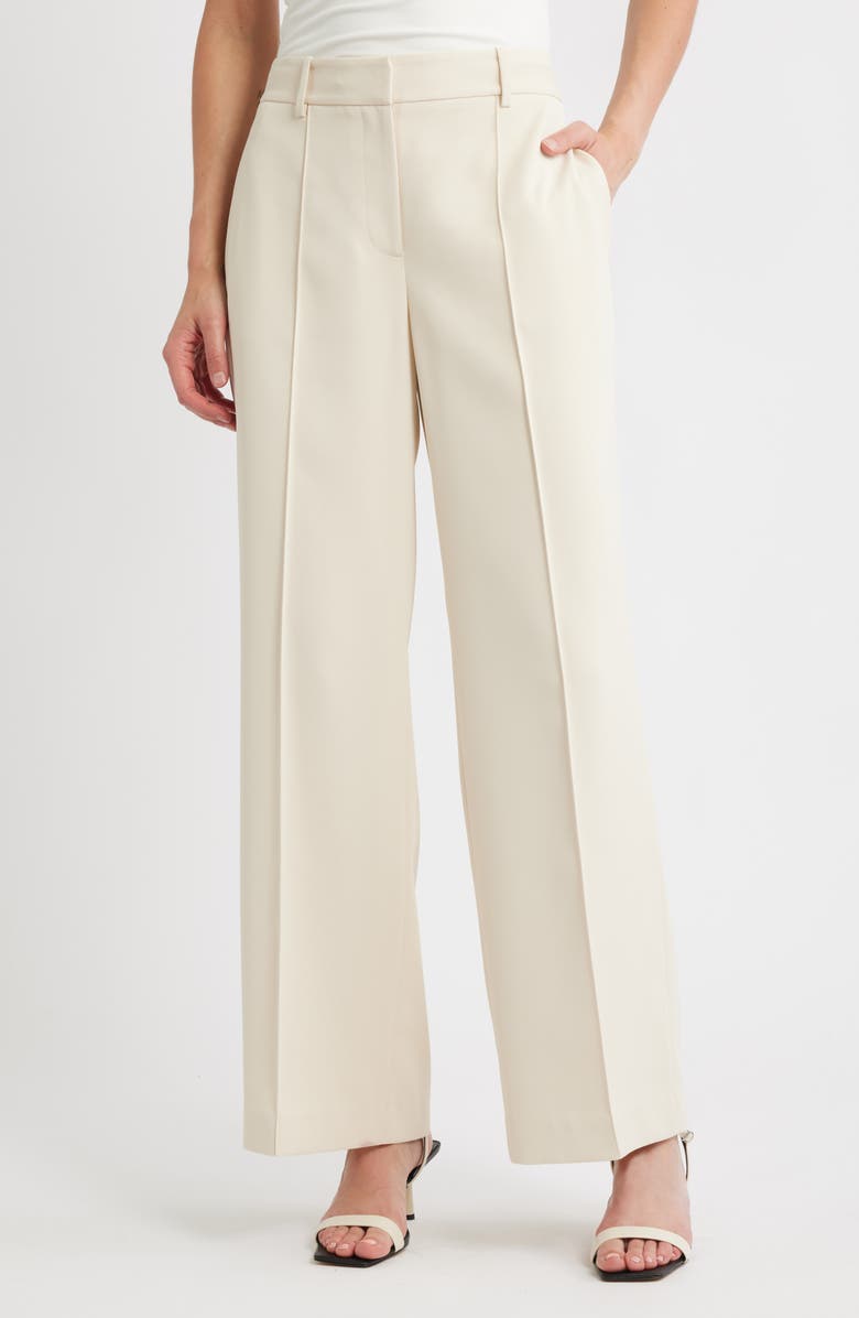 Elie Tahari The Jana Pintuck Pleat Pants, Main, color, 