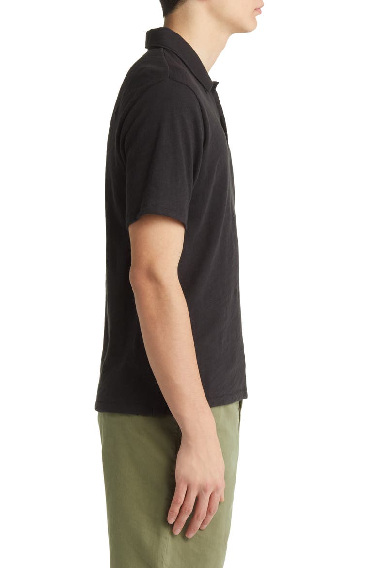 Classic Flame Polo, Alternate, color, BLACK