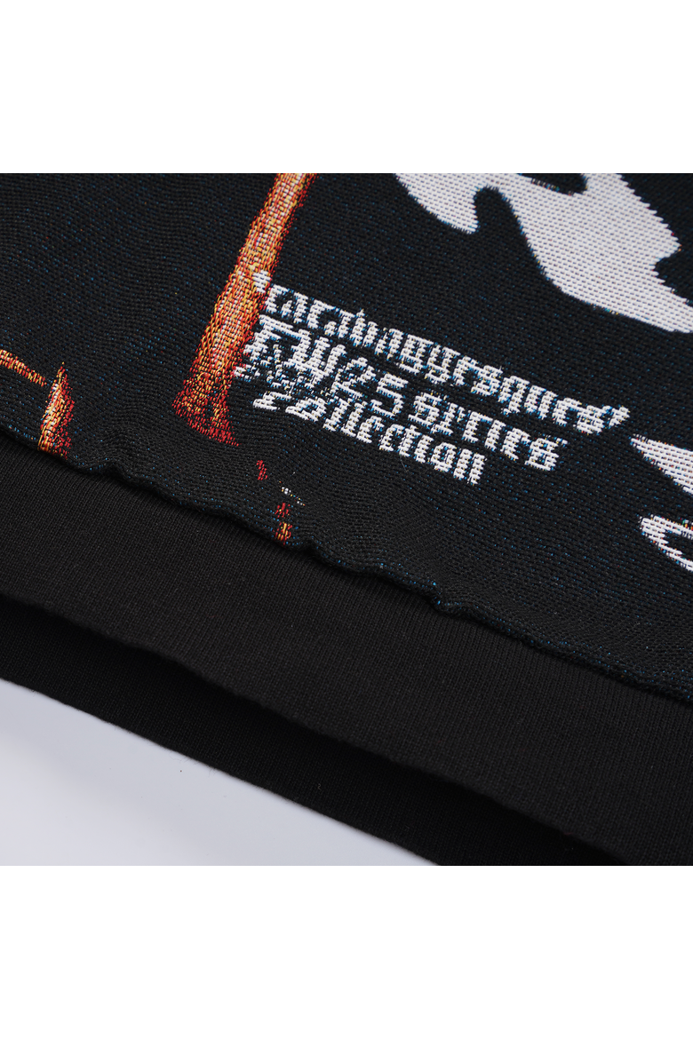 Antihero Judith Crewneck Hoodie, Alternate, color, BLACK
