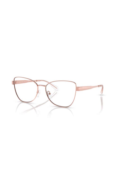 Michael Kors 56mm Butterfly Optical Glasses In Pink