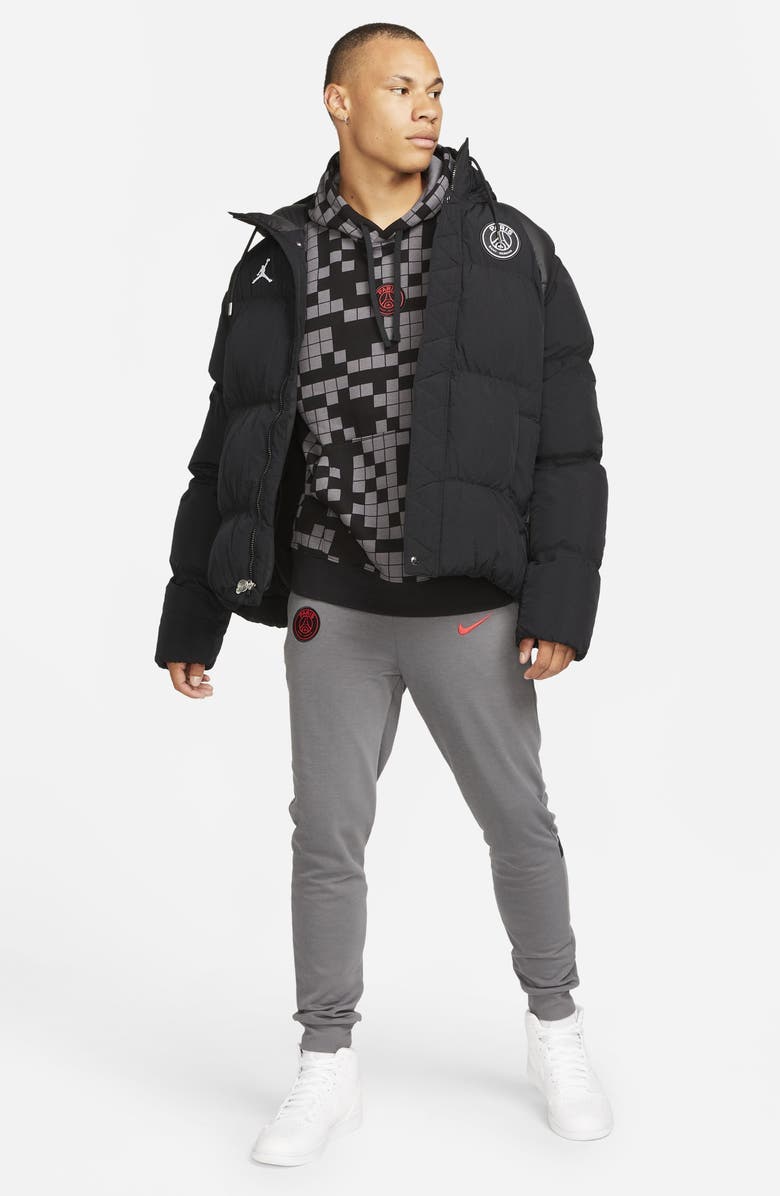 Nike Paris Saint Germain Hooded Puffer Coat, Alternate, color, 