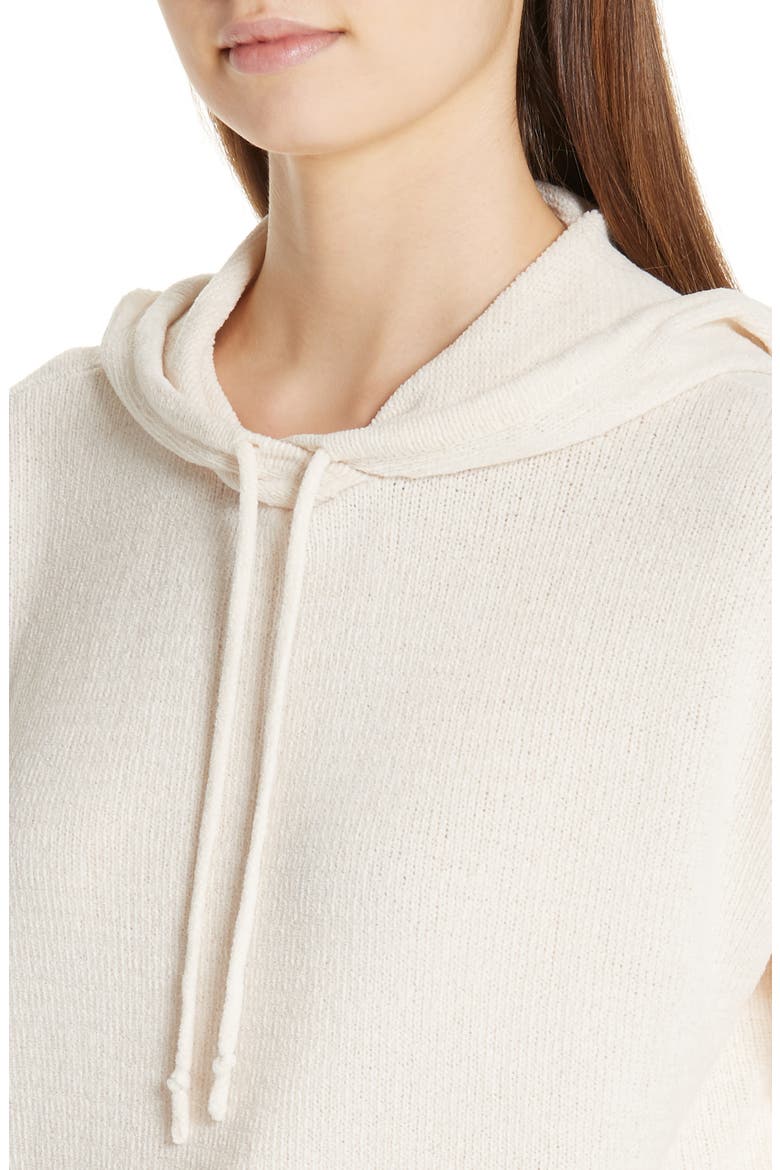 Organic Cotton Chenille Hoodie, Alternate, color, SOFT WHITE
