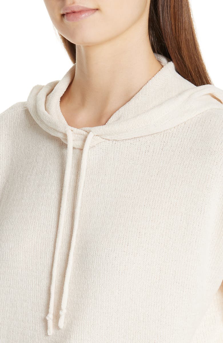 Eileen Fisher Organic Cotton Chenille Hoodie, Alternate, color, 