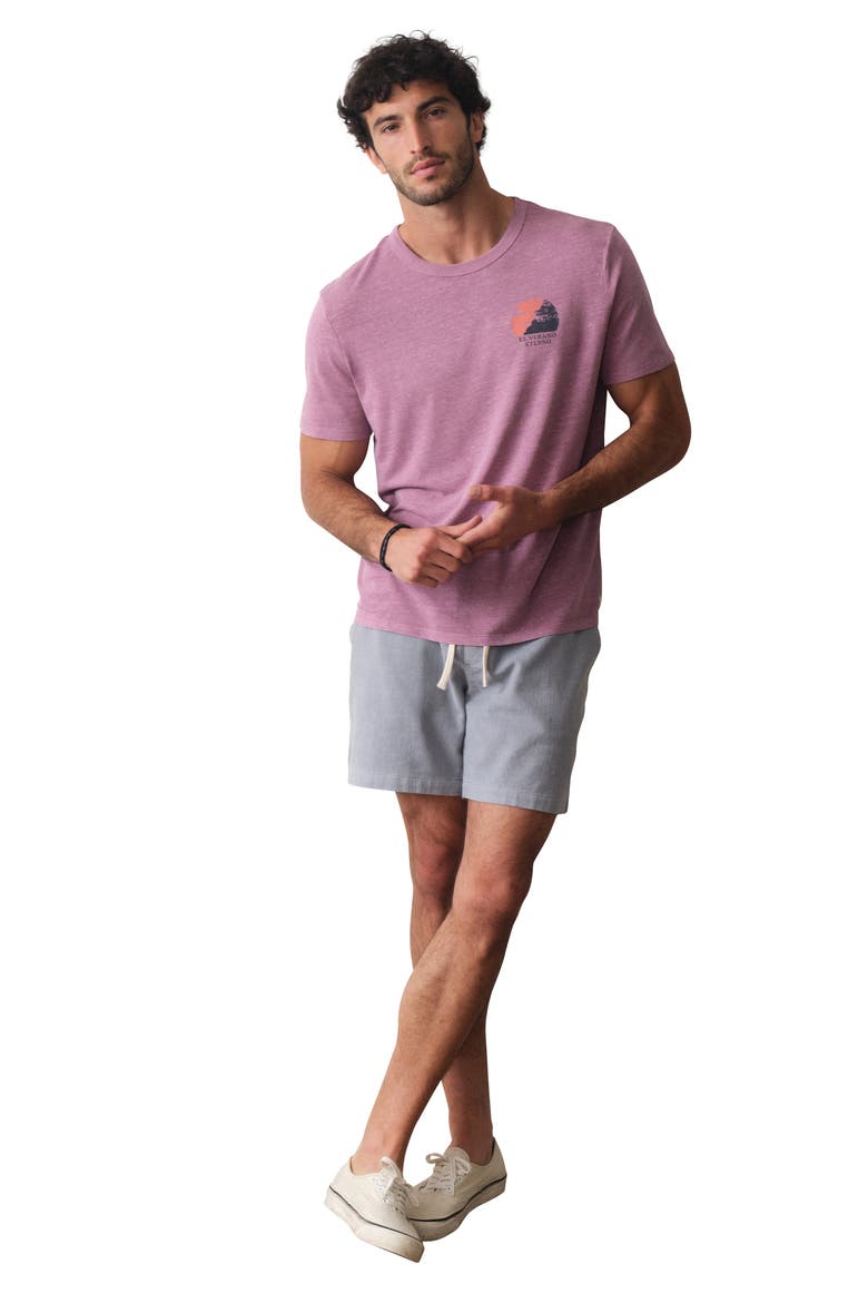 Hemp & Cotton Graphic T-Shirt, Alternate, color, RED VIOLET